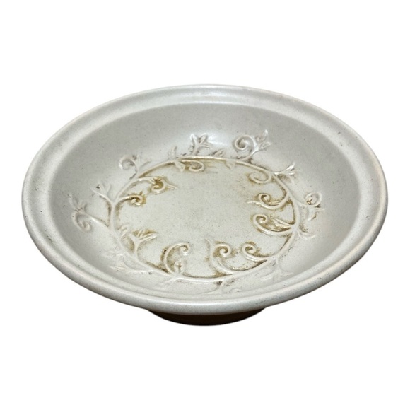 Vintage Ceramic Pottery Bowl & Accompanying Glazed Vine Design Tea Pot - Picture 3 of 6